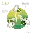 Elobra Rondell DINOS, 3x E14, grøn