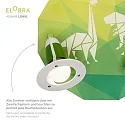 Elobra Rondell DINOS, 3x E14, grøn