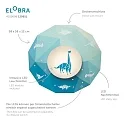 Elobra LED Loftlampe DINOS LED board + 20 LED, 11W, 3000K, grøn