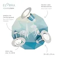 Elobra Rondell DINOS, 3x E14, blå