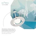 Elobra Rondell DINOS, 3x E14, blå