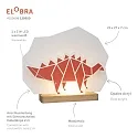 Elobra Bordlampe DINOS, orange