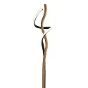 Elobra LED Floor lamp ARGENTINA, 11W, 3000K, oak massive wood, metal