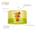 Elobra Pendant luminaire MAUS 25/40, E27, green, yellow