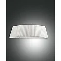 Fabas Luce DOROTEA Væglampe, E27, højde: 16cm, Plisseret hvid