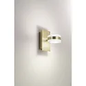 Fabas Luce wall luminaire DUNK swivelling IP20, brass 