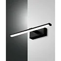 LED Væglampe NALA, 1x 6W, 3000K, 540lm, IP44, sort