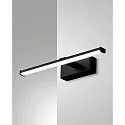 LED Væglampe NALA, 1x 6W, 3000K, 540lm, IP44, sort