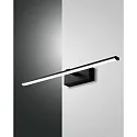 LED Væglampe NALA, 1x 10W, 3000K, 900lm, IP44, sort