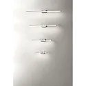 Fabas Luce LED Væglampe NALA, 1x 15W, 3000K, 1350lm, IP44, forkromet