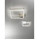 Fabas Luce Fabas Luce BARD LED Ceiling luminaire 42x42cm, gold matt