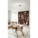 Loftlampe BARD IP20, satin, sort dæmpbar