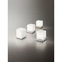 Fabas Luce Fabas Luce BRENTA LED Bordlampe, nikkel satin
