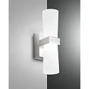 Fabas Luce IGLESIAS Udendørs LED Væglampe forkromet, højde 22cm