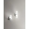 Fabas Luce Fabas Luce IGLESIAS Udendørs LED Væglampe forkromet, højde 22cm