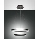 LED Pendel GIOTTO, 1x 52W, 3000K, 4680lm, IP20, sort