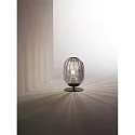 Fabas Luce Bordlampe INFINITY, E27, 1x 40W, IP20, grå gennemsigtig