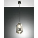 Pendel INFINITY, E27, 1x 60W, IP20, grå gennemsigtig