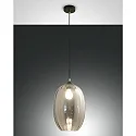 Pendel INFINITY, E27, 1x 60W, IP20, grå gennemsigtig