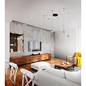 Fabas Luce LED Pendel ARABELLA, 6x 8W, 3000K, 4320lm, IP20, rav