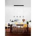 Fabas Luce LED Pendel ARABELLA 1, 4x 8W, 3000K, 2880lm, IP20, grå gennemsigtig