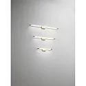 LED Wall luminaire RAPALLO, 1x 10W, 3000K, 1100lm, IP44, satin brass