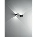 Fabas Luce LED Væglampe LAO, 1x 6W, 3000K, 540lm, IP65, sort