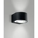 LED Væglampe LAO, 2x 6W, 3000K, 1080lm, IP65, sort