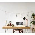 Fabas Luce Bordlampe SVEVA, E27, 1x 40W, IP20, sort/valnødfarver
