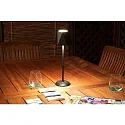 Fabas Luce LED Batteri bordlampe KATY Udendørslampe, 3W, 3000K, 320lm, IP54, sort