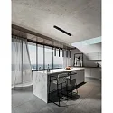 Fabas Luce LED Pendant luminaire PRADO, 5x 6,5W, 3000K, 3600lm, IP20, black