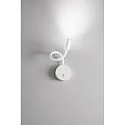Fabas Luce Væglampe FLUX med fleksibel arm IP20, sort
