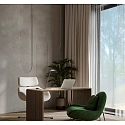 Fabas Luce Bordlampe ZERMATT CCT Switch, justerbar, med touch-dæmper IP20, grå, titan dæmpbar