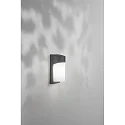 Fabas Luce Udendørs wall luminaire GLUCK E27 IP54, mørkegrå