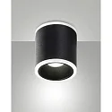 overflade lampe PACA rund IP20, satin, sort