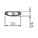 Fabas Luce Fabas Luce GALWAY Tocuh lysdæmper LED Lys bar/Skab armatur, hvid, linse 120°, længde 100cm, 3000K