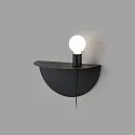 Faro Væglampe NIT E27 IP20, sort mat