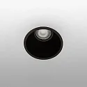 Indbygnings loftlampe FRESH GU10 IP44, sort mat