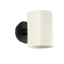 Væglampe GUADALUPE E27 IP20, beige, sort mat 
