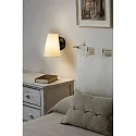 Faro wall luminaire LUPE E27 IP20, beige, black 