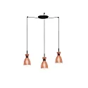 Pendel RETRO 3-flammer E14 IP20, kobber, mat 