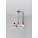 Faro Pendel RETRO 7-flammer E14 IP20, kobber, mat 