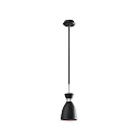 Pendel RETRO E14 IP20, kobber, sort mat 