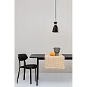 Pendel RETRO E14 IP20, kobber, sort mat 