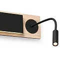 Faro Væglampe MOOD LED IP20, egetræ 