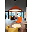Faro Pendel SAIGON IN 4-flammer E27 IP20, sort mat, terracotta 
