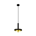 Pendel WHIZZ E27 IP20, guld, sort 
