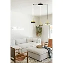 Faro Pendel WHIZZ 3-flammer E27 IP20, guld, sort 