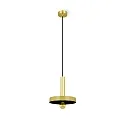 Pendel WHIZZ E27 IP20, guld, sort 