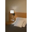 Faro Væglampe FRAME E27 IP20, hvid, antik guld 
